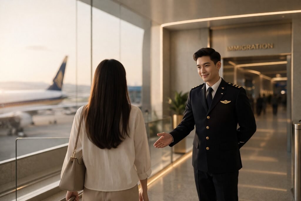 Зелёный коридор в аэропорту Бангкока